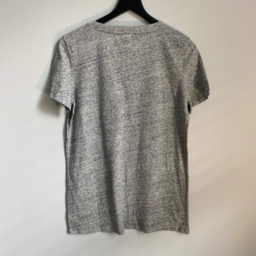 VS PINK Gray V Neck Tee Shirt - Picture 3 of 4